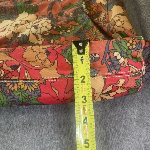 Sakroots Flower Power Article Circle Shoulder Bag Tote Bag Leather Strap - Picture 6 of 11